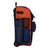 Boombah Rolling Superpack 2.0 3DHC Baseball/Softball Gear Bag - 23-1/2" x 13-1/2" x 9-1/2" - Navy/Orange - Telescopic Handle - Holds 4 Bats - Wheeled Version view 2