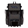 Boombah Rolling Superpack 2.0 3DHC Baseball/Softball Gear Bag - 23-1/2" x 13-1/2" x 9-1/2" - Dark Charcoal/Navy - Telescopic Handle - Holds 4 Bats - Wheeled Version view 1