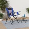 GCI Outdoor Comfort Pro Camping Chair | Collapsible Folding Chair with Durable Armrests, Drink Holder & Portable Carry Bag  Heathered Royal view 2
