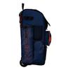 Boombah Rolling Superpack 2.0 Scratch Baseball/Softball Gear Bag - 23-1/2" x 13-1/2" x 9-1/2" - Navy/Orange - Telescopic Handle - Holds 4 Bats - Wheeled Version view 2