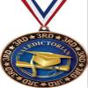 Graduation 3rd Place Perimeter Medal Bronze, 2.75" Graduate Valedictorian Prizes, Kids Valedictorian Trophy Medal Awards 100 Pack view 1