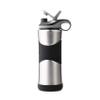 WAVE Water Bottle (1) 32 oz Single Pak | Vacuum Insulated Stainless Steel Bottle | Wide Mouth | Straw Lid with Chug Spout | Stainless Steel Straw, Silicone Grip, Silicone Boot | Easy Ice Load view 1