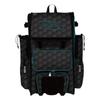 Boombah Rolling Superpack 2.0 3DHC Baseball/Softball Gear Bag - 23-1/2" x 13-1/2" x 9-1/2" - Black/Teal - Telescopic Handle - Holds 4 Bats - Wheeled Version view 1