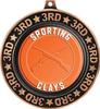 Sporting Clays 3rd Place Perimeter Medal Bronze, 2.75" Sporting Clays Prizes, Kids Sporting Clays Trophy Medal Awards 50 Pack Prime view 2