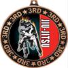 Jiu Jitsu 3rd Place Perimeter Medal Bronze, 2.75" Jiu Jitsu Prizes, Kids Jiu Jitsu Trophy Medal Awards 10 Pack Prime view 2