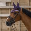 HORZE Clermont Ergonomic Padded Genuine Leather Snaffle Bridle for Horses | Flash Noseband Included - Dark Brown - Horse view 4