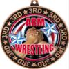 Arm Wrestling 3rd Place Perimeter Medal Bronze, 2.75" Wrestling Prizes, Kids Arm Wrestler Trophy Medal Awards 50 Pack Prime view 2