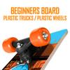 RUDEBOYS 17 Inch Mini Wooden Cruiser Graphic Beginner Skateboard (Robot Design) view 4