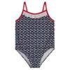 Kiko & Max Girls' One Piece Swimsuit Bathing Suit, Navy/Red, 4T view 1