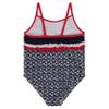 Kiko & Max Girls' One Piece Swimsuit Bathing Suit, Navy/Red, 4T view 2