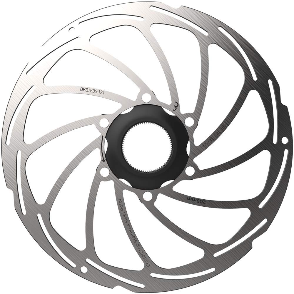 BBB BBS-121 Disc Brake Rotor, Silver, 8.1 inches (203 mm), Center Stop, Center Lock