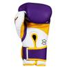 Title Boxing Gel World V2T Bag Gloves, Purple/White/Gold, Large view 2
