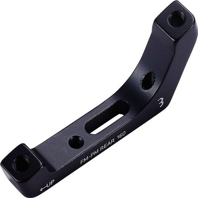 BBB BBS-97R Disc Brake Adapter, Black, Compatible with 140/160mm Rotors, Power Mount, Rear Flat Mount/Post Mount Converter