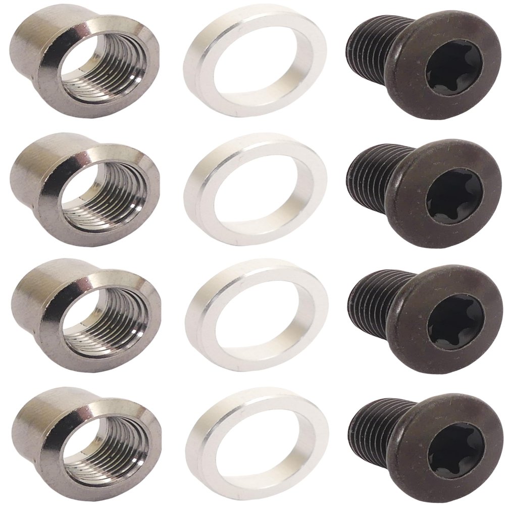 Shimano Spares FC-M8100 Gear Fixing Bolt Unit, Pack of 4
