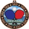 Pickleball 3rd Place Perimeter Medal Bronze, 2.75" Pickleball Prizes, Kids Pickleball Trophy Medal Awards 100 Pack Prime view 2
