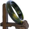 2.4" China Certified Nature Green Chalcedony Jade Women's Bangle Bracelets 6427 view 2
