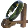 2.4" China Certified Nature Green Chalcedony Jade Women's Bangle Bracelets 6427 view 3