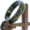 2.4" China Certified Nature Green Chalcedony Jade Women's Bangle Bracelets 6427 view 4
