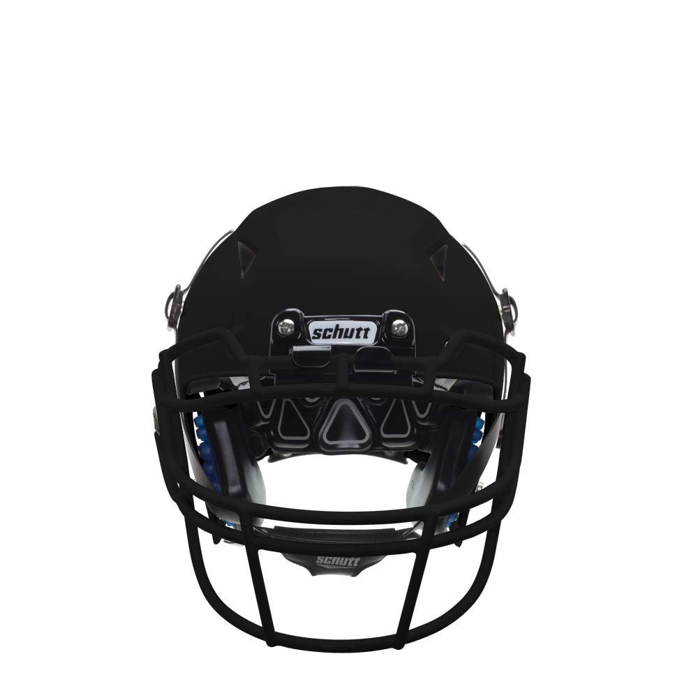 Schutt Vengeance A11 Youth Football Helmet Black with Black VROPO TRAD Face Mask,Medium