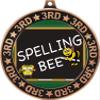 Spelling Bee 3rd Place Perimeter Medal Bronze, 2.75" Spelling Prizes, Kids Spelling Trophy Medal Awards 10 Pack Prime view 2