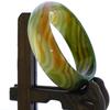 2.3" China Certified Nature Green Chalcedony Jade Women's Bangle Bracelets 6420 view 2