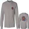 0248. Demon Graphic Traditional Japanese Till Death Anime Aesthetics Society Men's Long Sleeve t Shirt (Light Gray 2X Large) view 1