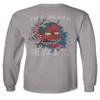 0248. Demon Graphic Traditional Japanese Till Death Anime Aesthetics Society Men's Long Sleeve t Shirt (Light Gray 2X Large) view 3