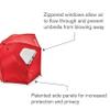 Sport-Brella Premiere UPF 50+ Umbrella Shelter for Sun and Rain Protection (8-Foot, Gray) view 4