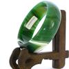 2.4" China Certified Nature Green Chalcedony Jade Women's Bangle Bracelets 6421 view 1