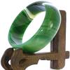2.4" China Certified Nature Green Chalcedony Jade Women's Bangle Bracelets 6421 view 2