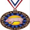Blue Hog 3rd Place Perimeter Medal Bronze, 2.75" Hog Rosette Prizes, Kids Animal Trophy Medal Awards 10 Pack Prime view 1