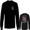 0248. Demon Graphic Traditional Japanese Till Death Anime Aesthetics Society Men's Long Sleeve t Shirt (Black, X-Large) view 1