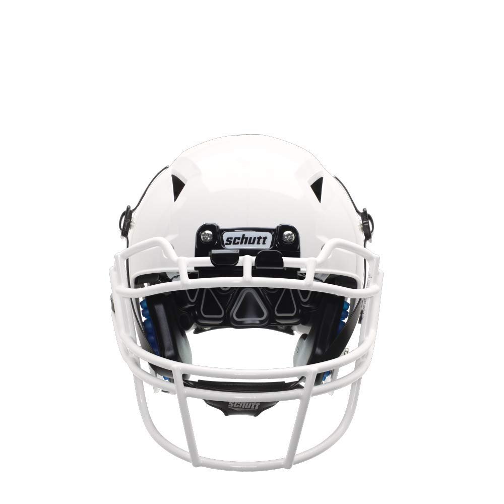 Schutt Vengeance A11 Youth Football Helmet White with White VROPO TRAD Face Mask,Small