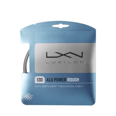 Luxilon ALU Power Rough 130 Tennis String - Set, Grey
