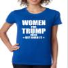 ALLNTRENDS Women's T Shirt Women for Trump 2020 USA Elections Support Tshirt (XL, Royal Blue) view 1