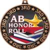 AB Honor Roll 3rd Place Perimeter Medal Bronze, 2.75" Honor Roll Prizes, Kids AB Honor Roll Trophy Medal Awards 50 Pack Prime view 2