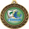 Geography Gold Duo Medal, 3" Kids Education Prizes, Kids Academic Trophy Medal Awards 10 Pack Prime view 2