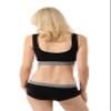 ALBERT KREUZ Women's Slip-on Wireless Comfort Bra Organic Stretch Cotton Black S view 3