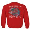 0248. Demon Graphic Traditional Japanese Till Death Anime Aesthetics Society Men's Crewneck Sweatshirt (Red, Large) view 3