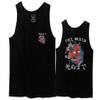 0248. Demon Graphic Traditional Japanese Till Death Anime Aesthetics Society Men's Tank Top (Black, Small) view 1