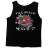 0248. Demon Graphic Traditional Japanese Till Death Anime Aesthetics Society Men's Tank Top (Black, Small) view 3