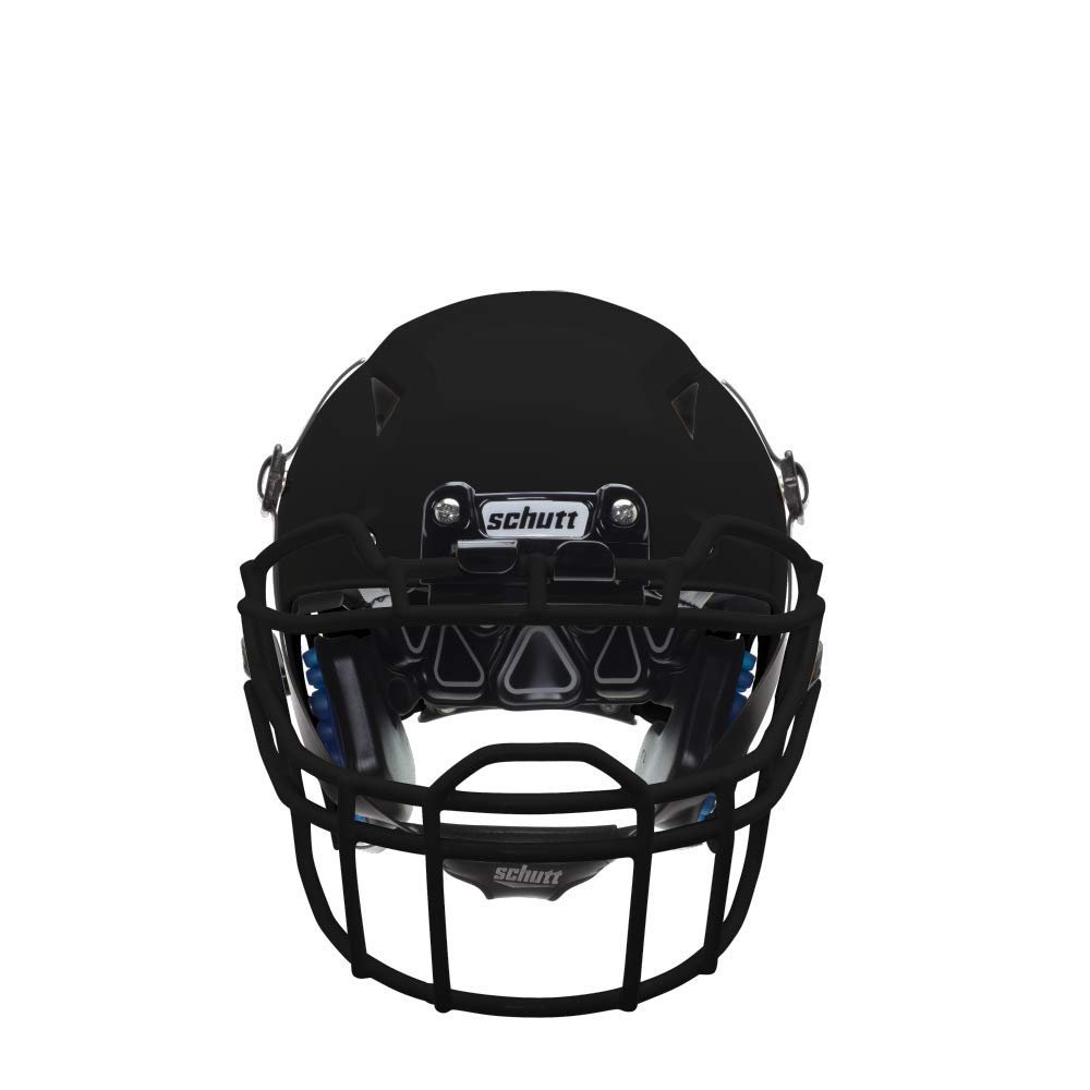 Schutt Vengeance A11 Youth Football Helmet Black with Black VROPO DW Face Mask,Large