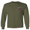 0248. Demon Graphic Traditional Japanese Till Death Anime Aesthetics Society Men's Long Sleeve t Shirt (Olive, X-Large) view 2