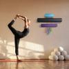 Wallniture Guru Wall Mount Yoga Mat Home Gym Equipment Resistance Bands and Foam Roller Holder with 3 Hooks 3 Sectional Metal Black view 2