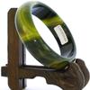 2.3" China Certified Nature Green Chalcedony Jade Women's Bangle Bracelets 6429 view 1