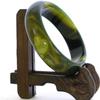 2.3" China Certified Nature Green Chalcedony Jade Women's Bangle Bracelets 6429 view 3