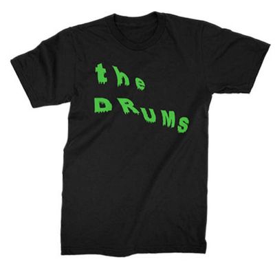 Drums Men's The Slant Neon Tee T-Shirt Small Black