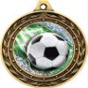 Soccer Gold Duo Medal, 3" Youth Soccer Prizes, Kids Soccer Trophy Medal Awards 10 Pack view 2