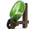 2.3" China Certified Nature Green Chalcedony Jade Women's Bangle Bracelets 6400 view 3
