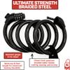 Monster Lock GUARD-15 Heavy-Duty Bike Cable Lock  15 Gauge Thick, 6 Long Steel Cable  Maximum Anti-Theft Security for Bicycles, Scooters, Gates & Outdoor Gear view 3